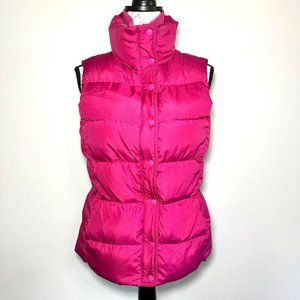 J. CREW | Pink Puffer Vest w/ Double Zipper | Size M